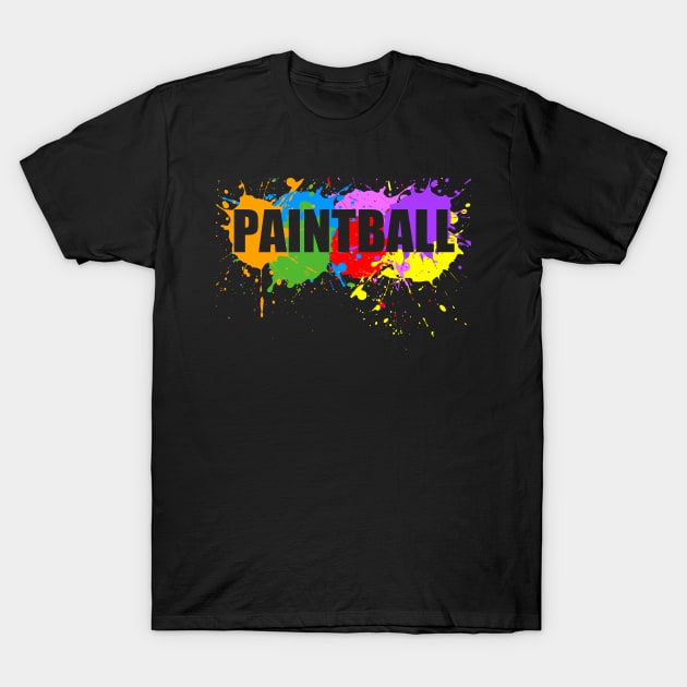 Paintball Splat T-Shirt by idlei
